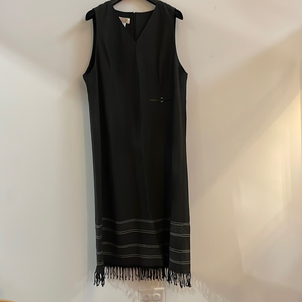 TALBOTS Faux Wrap A-Line Sleeveless Dress
